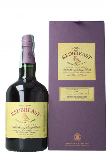 Redbreast Irish whiskey 25 Years Old 1991 70cl 53% OB-cask 42972