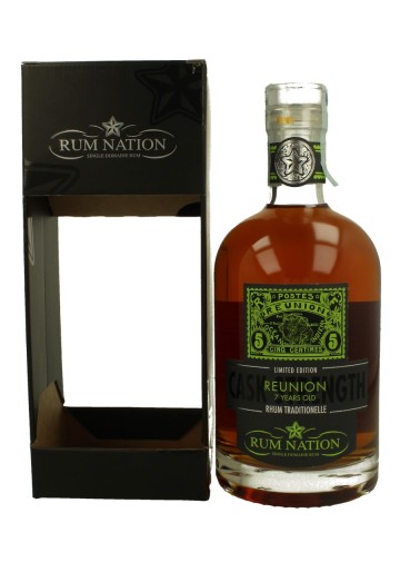 REUNION 70cl 60.5% Rum Nation - Rhum traditionelle Cask Strenght