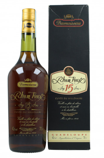 RHUM VIEUX AGRICOLE - DAMOISEAU Guadeloupe 15 year Old 70cl 42% OB Cuvee du Millenaire