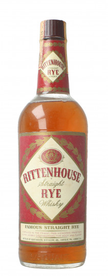 RITTENHOUSE Straight Rye Whiskey 5 year old - Bot.60's or early 70's 75cl 43%