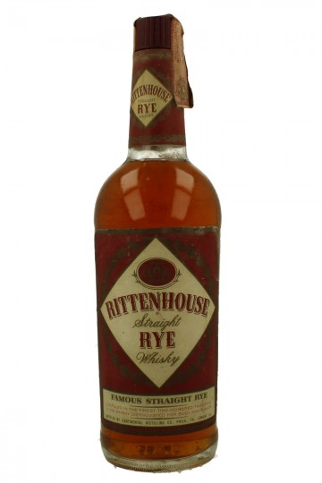 RITTENHOUSE Straight Rye Whiskey 5 years old bot 60/70's 75cl 43% Continental Distillery