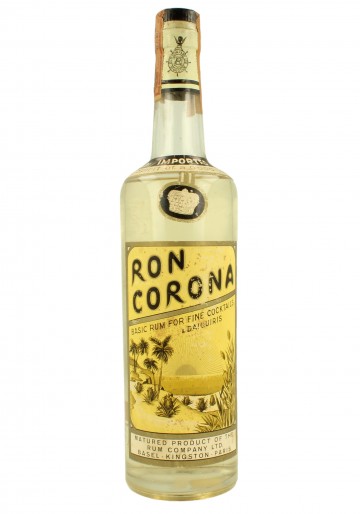 ron corona JAMAICA  BOTTLED IN THE 60/70'S 75 CL 40 %