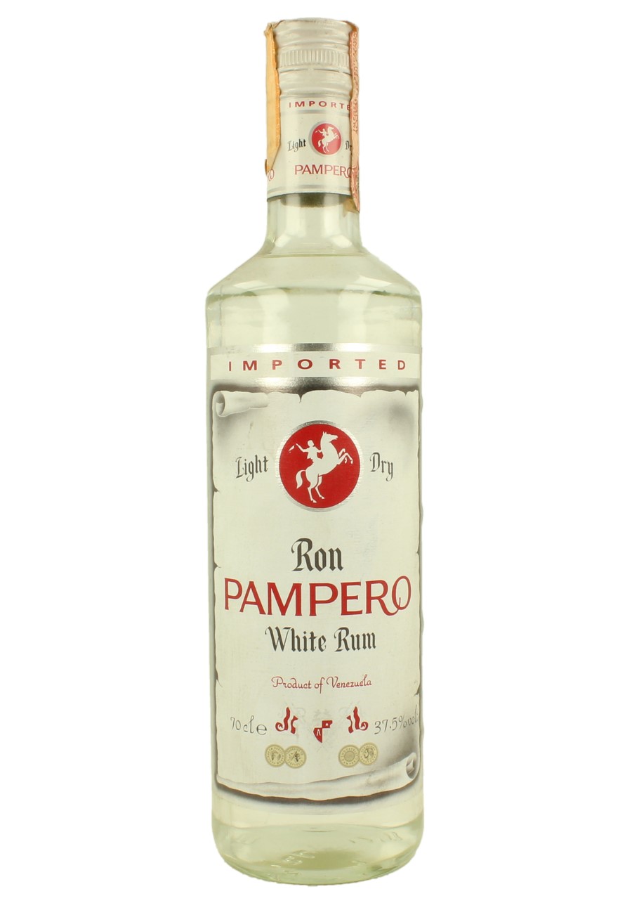 RON PAMPERO Bot.90's 70cl 37.5 White Rum Products Whisky Antique