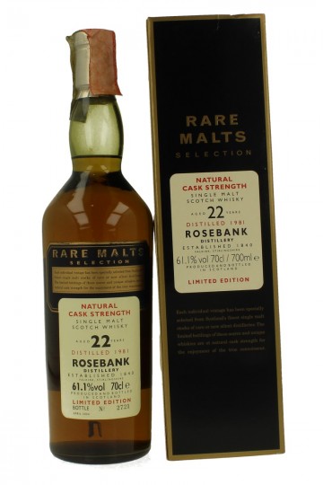 ROSEBANK 22yo 1981 2004 70cl 61.1% RARE MALTS SELECTION