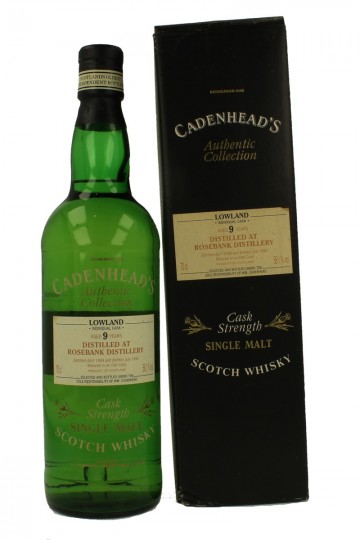 ROSEBANK 9yo 1989 1998 70cl 58.1% Cadenhead's -Authentic Collection