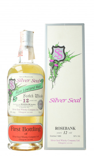 Rosebank Lowland  Scotch Whisky 12 Years Old 1989 2001 70cl 50% Silver Seal