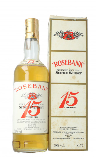 Rosebank Lowland Scotch Whisky 15 Years Old - Bot.70's-80's 75cl 50% OB-