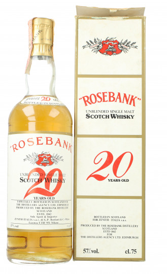 Rosebank Lowland Scotch Whisky 20yo - Bot.70's-80's 75cl 57%