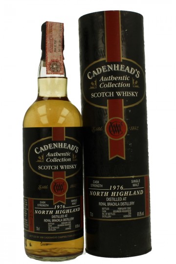 ROYAL BRACKLA 25 1976 2002 70cl 61.8% Cadenhead's -Authentic Collection