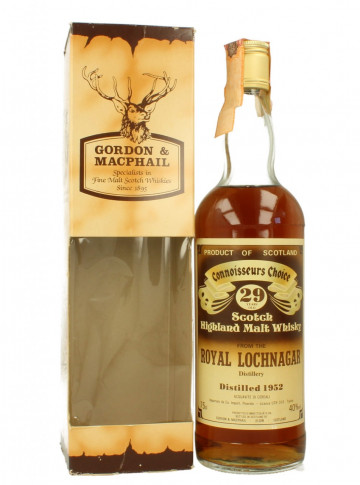 ROYAL LOCHNAGAR  G&M 29YO 1952 75  CL 40  % CONNOISEUR CHOICE BROWN LABEL