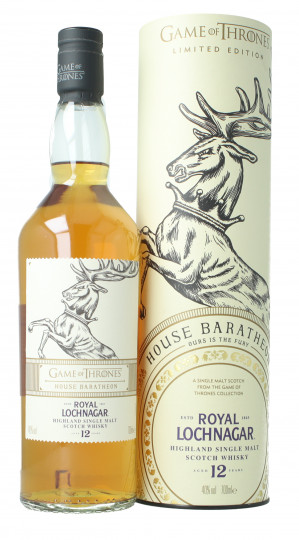 Royal Lochnagar Highland  Scotch Whisky 12 year old 70cl 40% Game of Thrones