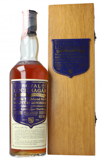 Royal Lochnagar   Scotch Whisky Selected reserve - Bot.70's-80's 75cl 43% ob-Wood Box