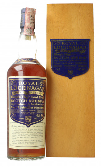 Royal Lochnagar   Scotch Whisky Selected reserve - Bot.70's-80's 75cl 43% ob-Wood Box