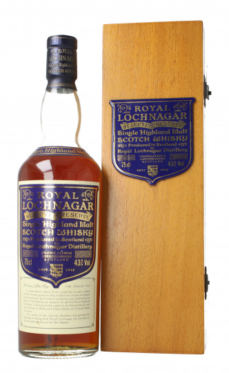 Royal Lochnagar   Scotch Whisky Selected reserve - Bot.70's-80's 75cl 43% ob-Wood Box