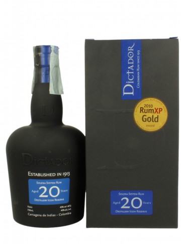 RUM DICTATOR  SOLERA 20 YO 70 CL 40 %