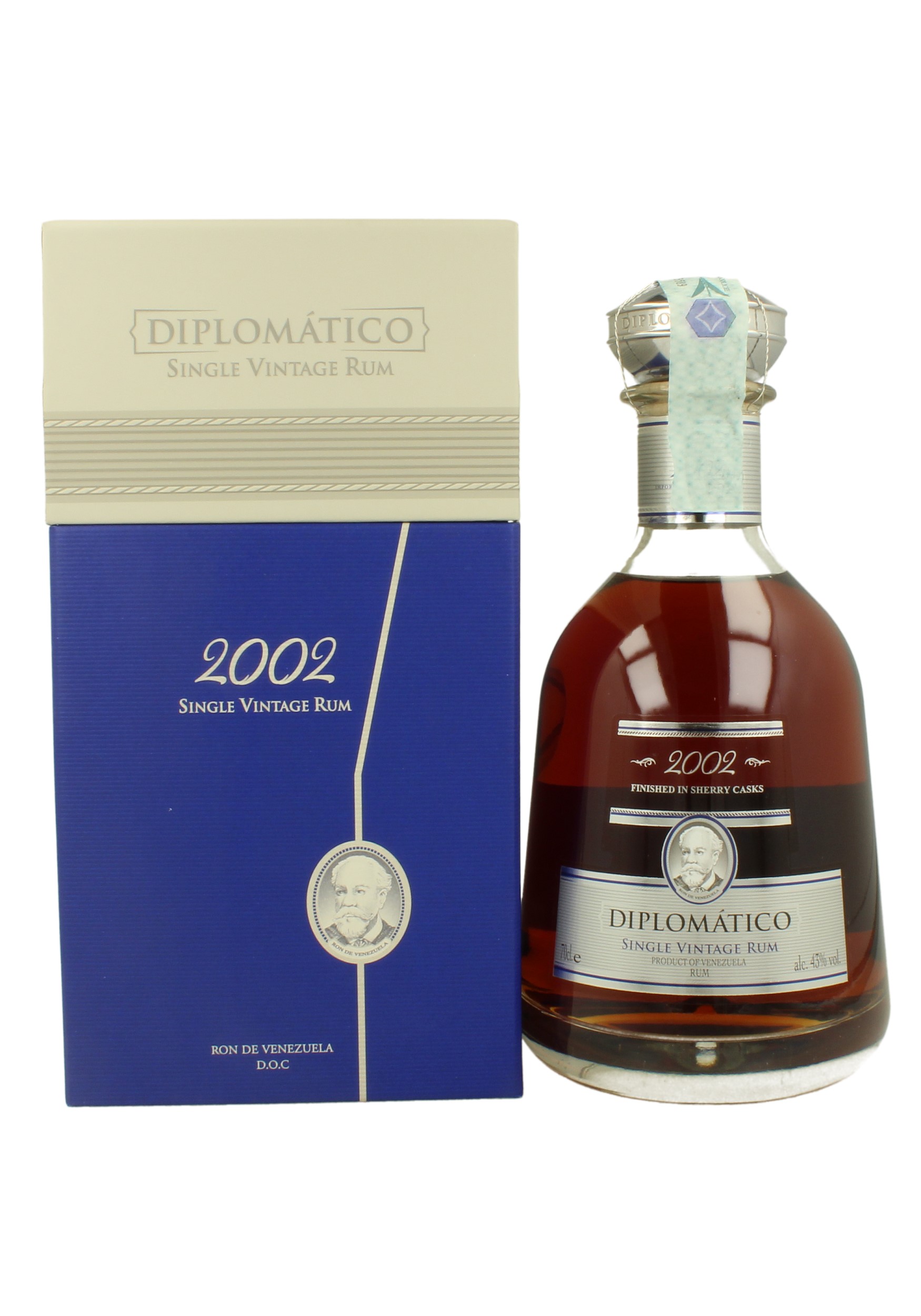 RUM DIPLOMATICO VINTAGE 2002 2002 70cl 43 Single Vintage Rum