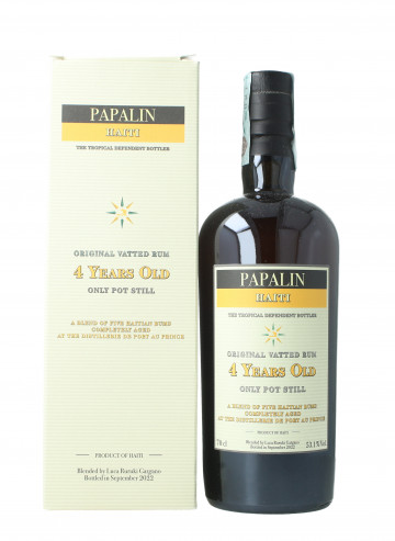 Rum Papalin Haiti 4 Years old Bottled December 2021 70cl 47% Velier -