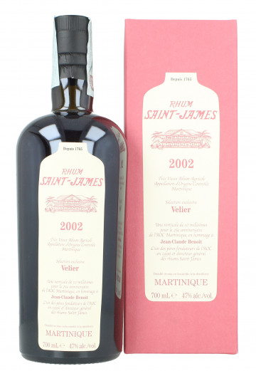 Saint James  Martinique Rum 19 year old 2002 2021 70cl 47% Velier -