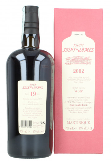 Saint James  Martinique Rum 19 year old 2002 2021 70cl 47% Velier -