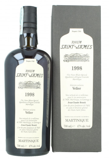 Saint James  Martinique Rum 20 year old 1998 2018-2021 70cl 47% Velier -