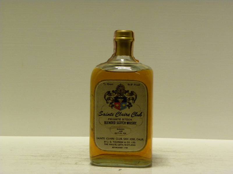 SAINTE CLAIRE CLUB BLENDED 75 CL 49 Products Whisky Antique, Whisky & Spirits