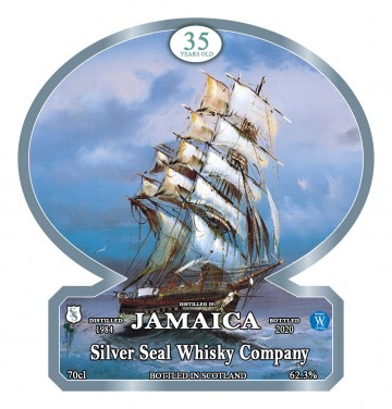 SAMPLE !!!!! JAMAICA 36yo 1984 2020 5cl 62.3% Silver Seal Tropical Age-Clarendon Area