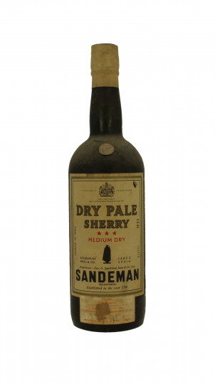 Sandeman DRy Pale sherry Wine Bot 60/70's 75cl