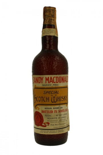 SANDY MACDONALD Spring Cap Bot.50's 75cl 43% Glendullan Pure Malt