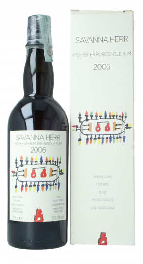 SAVANNA HERR Rum 12yo 2006 2020 70cl 63.2% Velier - fût #515