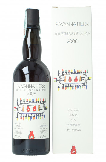 SAVANNA HERR Rum 12yo 2006 2020 70cl 63.2% Velier - fût #515
