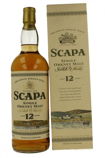 SCAPA 12 years old BOTTLED IN THE  90'S EARLY 2000 100CL 40%