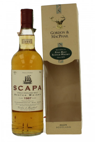 SCAPA 1987 1999 70cl 40% Gordon MacPhail  -