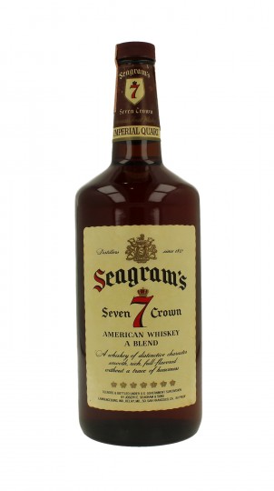 SEAGRAM  7 Crown American Blended Whiskey - Bot.70's imperial Quart 80 US-Proof