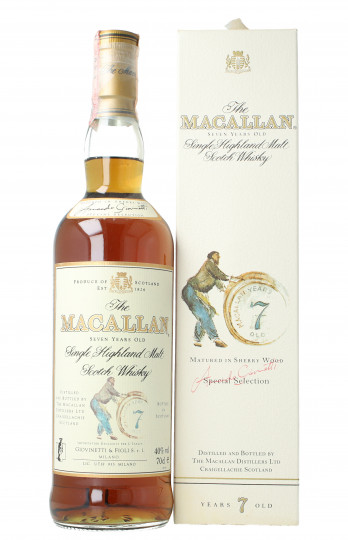 Set 4 Macallan with wood box 4x70cl 43% 2x 7yo,1 x 10 yo ,1x 12yo amazing wood box