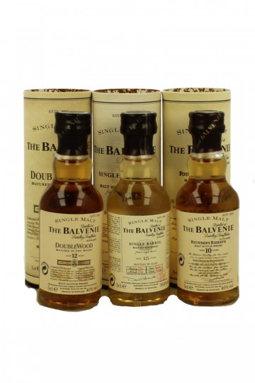 Set Balvienie  Miniatures 10-12-15 Years Old 3x5cl