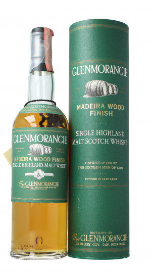 Set Glenmorangie 5x70cl 43% Port-wood-Madeira-Sherry wood-10yo-18yo plus Stand