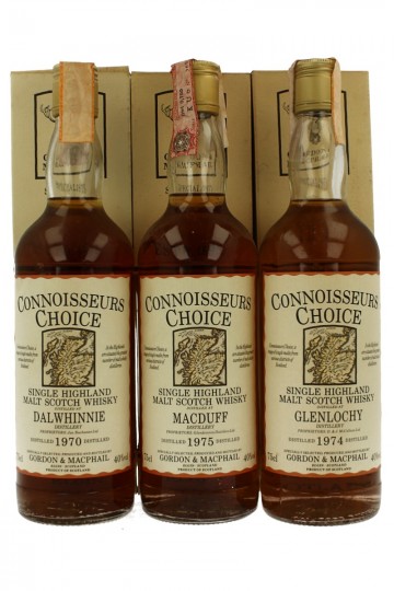 set of 10 Bottles BOTTLED IN THE  80'S 75cl 40% Gordon MacPhail  -Connoisseurs Choice
