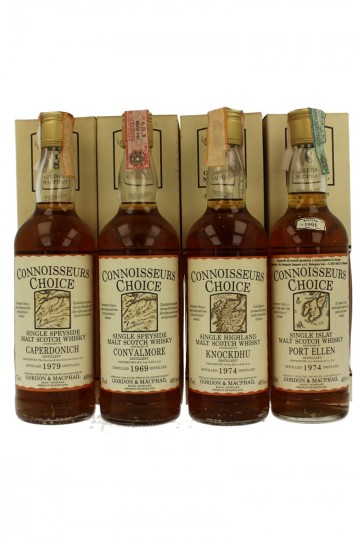 set of 10 Bottles BOTTLED IN THE  80'S 75cl 40% Gordon MacPhail  -Connoisseurs Choice