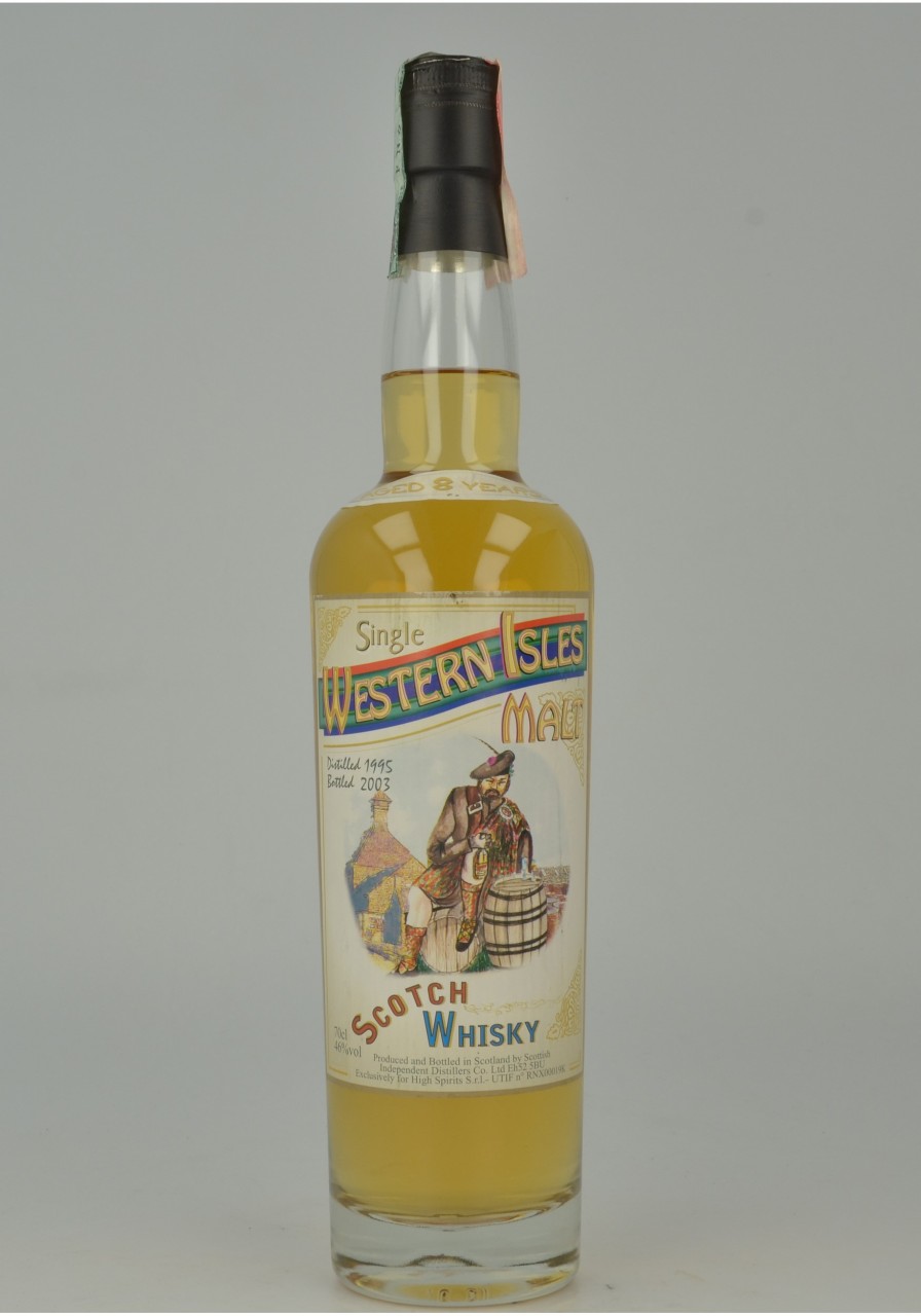 SINGLE WESTERN ISLES Malt 8yo 1995 2005 46% High Spirits  