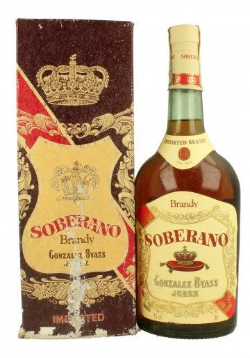 SOBERANO BRANDY GONZALES BYASS 75 CL 38  % OLD BOTTLE