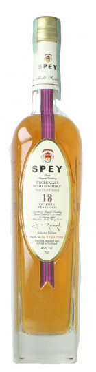 Spey  Speyside  Scotch Whisky 18 year old 70cl 46% OB- Selected edition