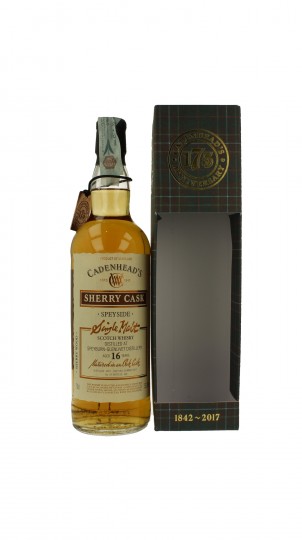 SPEYBURN 16 years old 2001 2017 70cl 53.3% Cadenhead's - SHERRY CASK 175th Anniversary