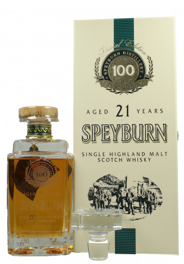 Speyburn Speyside  Scotch Whisky 21 Year Old 70cl 40% OB-Centenary edition 1897-1997