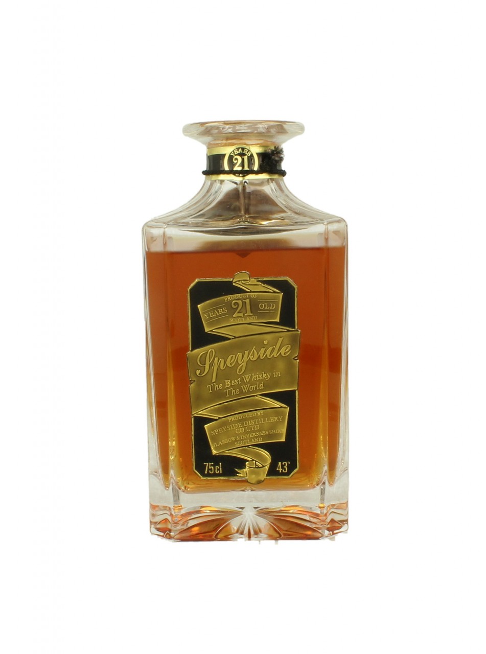 SPEYSIDE 21yo Bot.80's 75cl 43% OB - Decanter - Products - Whisky