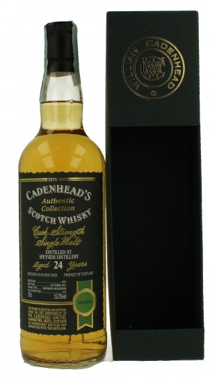 SPEYSIDE 24 years old 1991 2015 70cl 53.3% Cadenhead's - Authentic Collection
