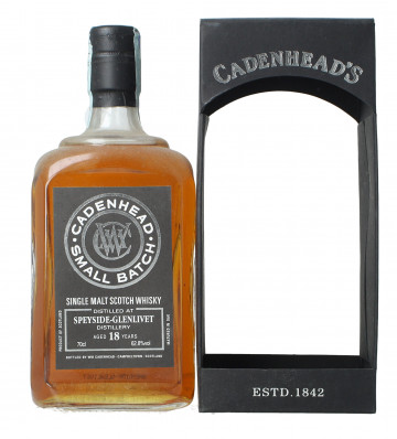 Speyside-Glenlivet  Scotch Whisky 18 year old 1996 2012 70cl 62.8% Cadenhead -Small Batch