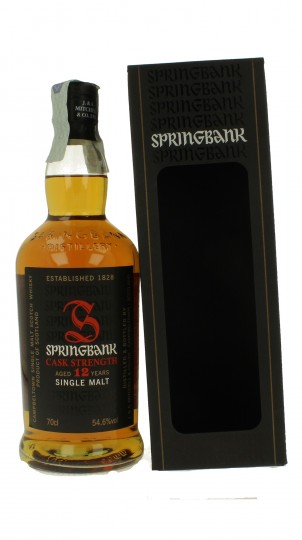 SPRINGBANK 12 years old 70cl 54.6% OB-Cask Strength Batch 1