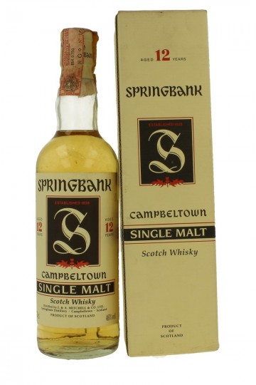 SPRINGBANK 12 years old Bot in The 90's 70cl 46% J. & A. Mitchell