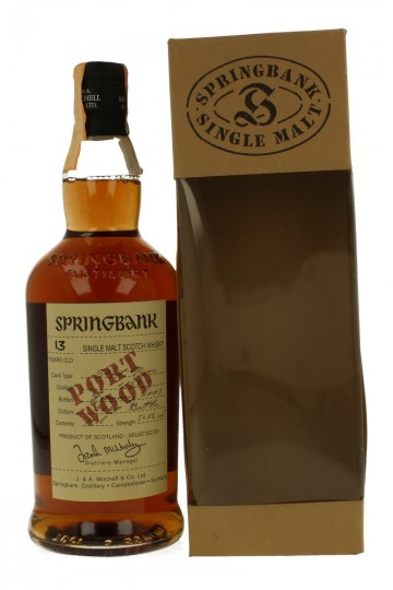 SPRINGBANK 13 years old 1989 2003 70cl 54.2% J. & A. Mitchell Port  Wood