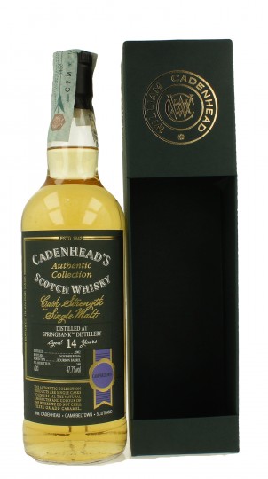 SPRINGBANK 14 years old 2002 2016 70cl 47.7% Cadenhead's - Authentic Collection